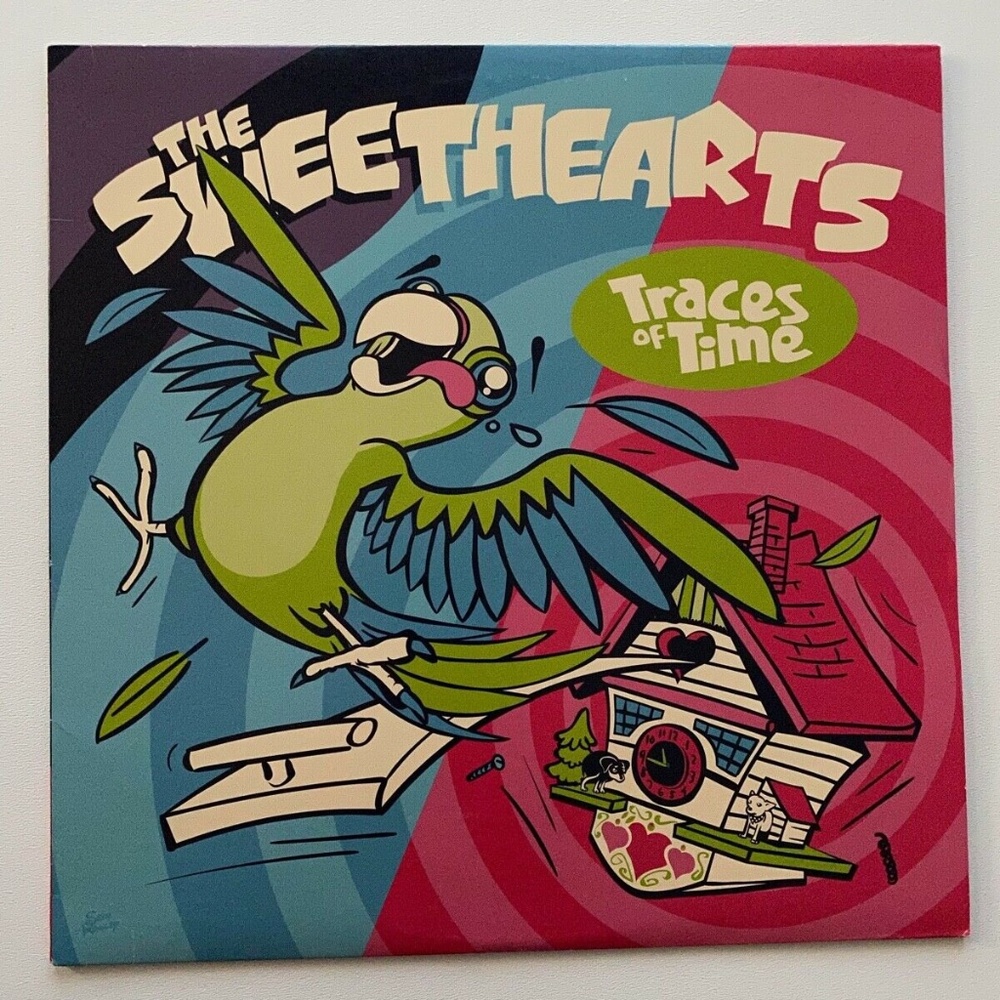 The Sweethearts Traces of Time 2018 LP Eccentric Pop Records Pink Vinyl EX